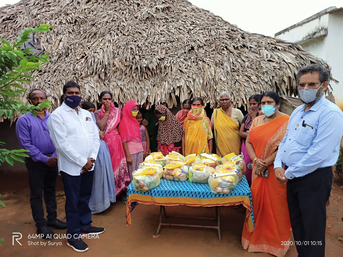Distribution of Groceries and Rice